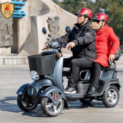 金夕阳电动四轮车电动电瓶车代步车老年人电动车成人家用接送孩子